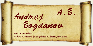 Andrej Bogdanov vizit kartica
